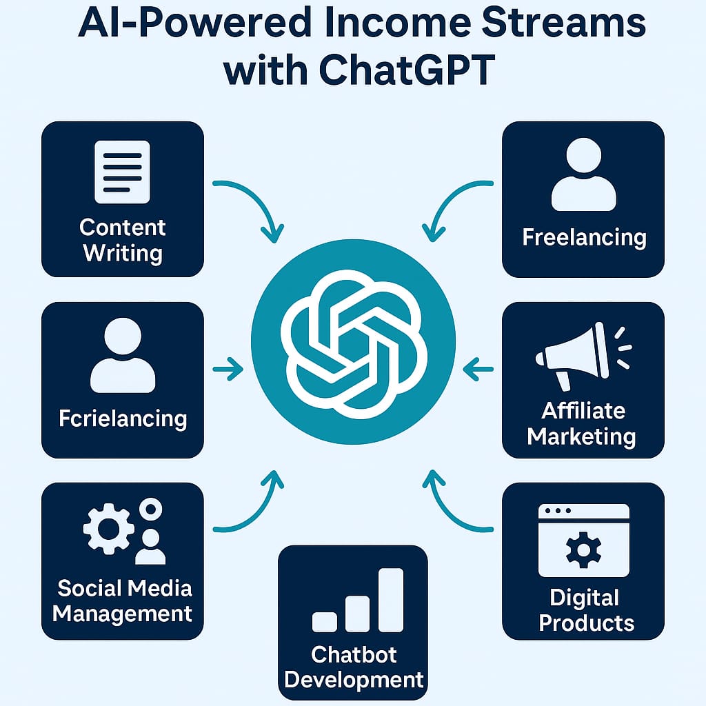 A chart that shows how to make money chatgpt